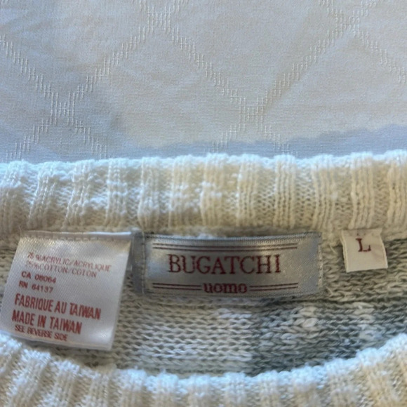 Bugatchi‎ Uomo Mens crew neck crewneck Sweater Large EUC - Picture 3 of 7